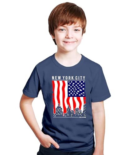 Image of XENOVAURBAN Kids Tshirts Combo of 3 Unisex Printed Round Neck Boys and Girls T-Shirts - P