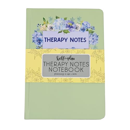 kellofaplan Therapy Notes Notebook, 93 lb Paper, Mental Health Journal,