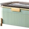 Cyrank Tissue Box Cover, Multifunction Tissue Storage Box Cute Tissue Box Holder with Decorative Function Organizer for Makeup Cosmetics (Light Green)