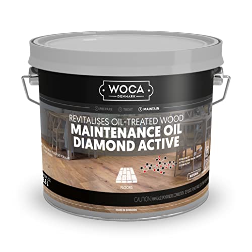 WOCA Denmark Maintenance Oil Diamond Active Oil Floor Refinishing Oil - 2.5L - Natural