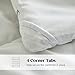 BISELINA Down Alternative Comforter Duvet Insert with Corner Tabs Box Stitched Microfiber Fluffy White Quilt All Seasons Hotel Collection Bedding - Queen Size, 88x92 Inches