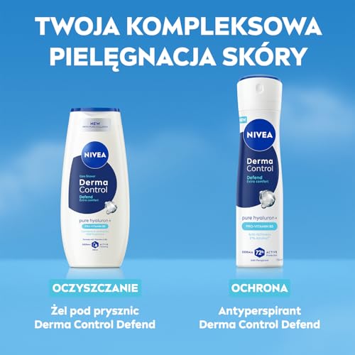 NIVEA Derma Control Defend Damen Antitranspirant 72h Schutz Hyaluronsäure Spray 150ml