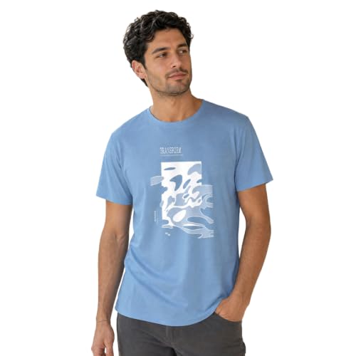 Image of Nobero 100% Cotton T Shirts for Men Stylish | Regular Fit | Graphic Printed T Shirts for Men 180 GSM Combed Cotton | Round Neck Half Sleeve