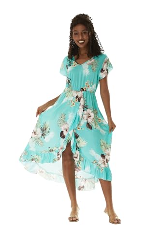 Image of Matchable Couple Hawaiian Shirt or Wrap Dress Signature Prints Pineapple | Sold Individually; Soft Rayon Fabric; Lightweight Comfort; Signature Tropical Prints; Vacation Ready