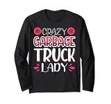 Diseño entusiasta de la basura. Camiones de basura para niños pequeños y niños. Crazy Basbage Truck Lady