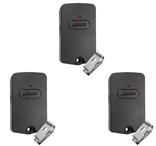 RB741 for Mighty Mule Gate Opener Remote 318MHZ Gate Remote Control for GTO Gate Openers 9 Dip FM135 Gate Transmitter for MM371W MM572W etc. Gate Clicker Garage Door Entry Controller (3 Pack)