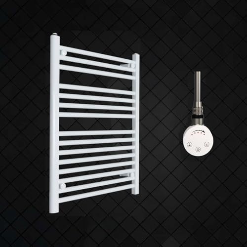 Radiador Toallero Eléctrico Blanco 50x80 cm con Termostato 150W
