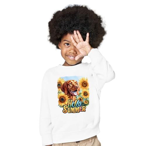 Dog Hello Summer Sunshine Sunflowers Spring retro vintage Adult Youth T-shirt Hoodie Sweatshirt3