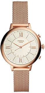 Fossil Damen Hybrid Smartwatch Jacqueline Edelstahl Roségold