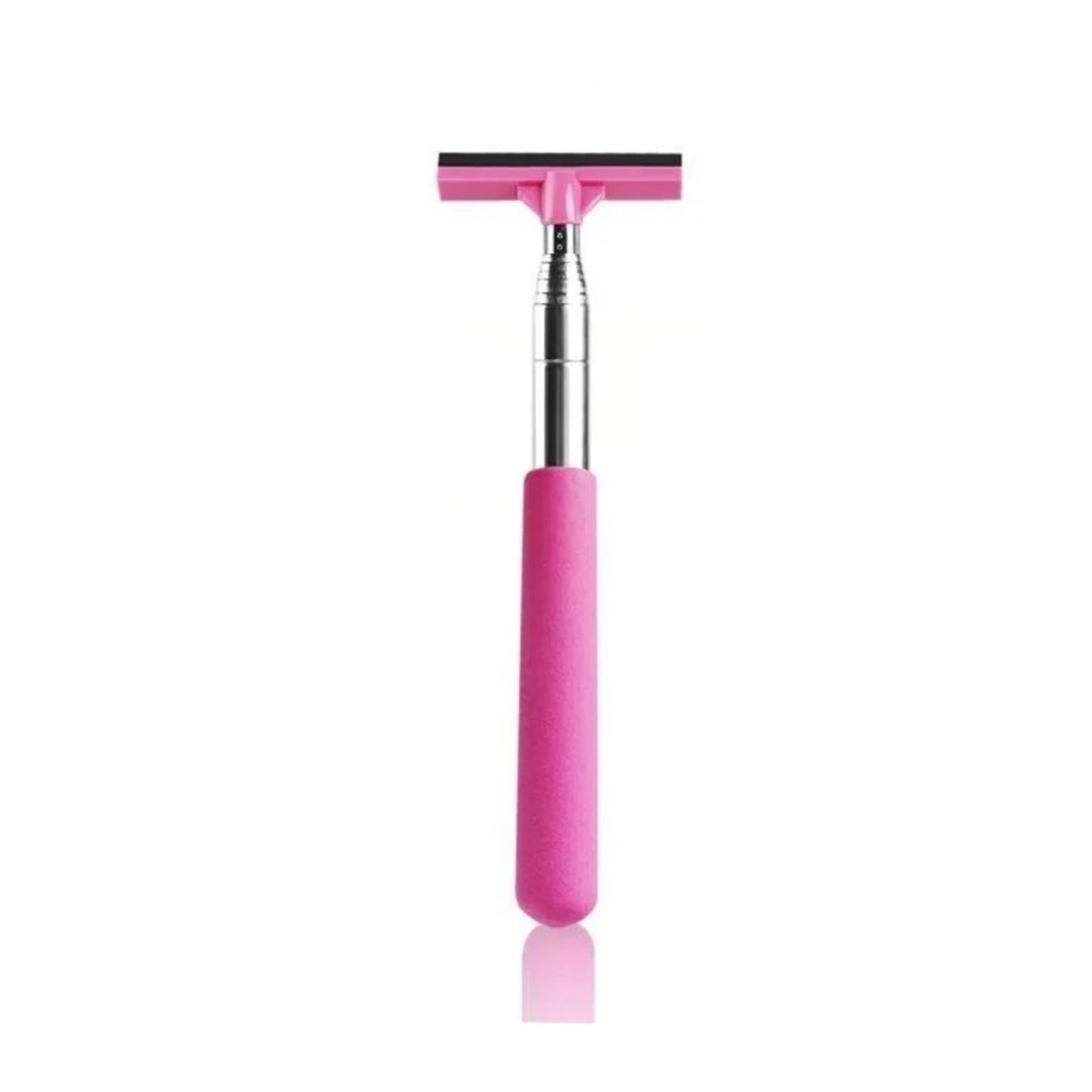 Car rearview mirror wipers Telescopic Car Mirror Wiper Retractable Stainless Steel Brush(Pink 2)