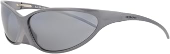 Balenciaga Shield-Frame Alluminium Sunglasses