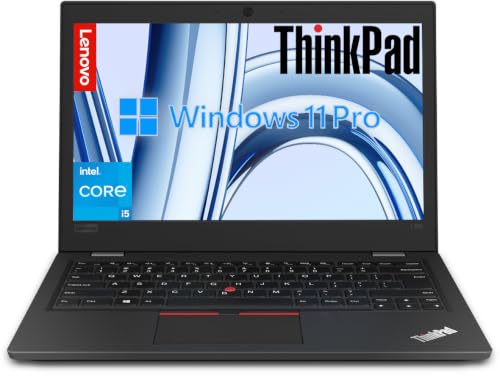 Lenovo ThinkPad L390 Ordinateur portable professionnel 13,3" HD, Intel Core i5-8265U, 8 Go de RAM, 256 Go SSD, clavier US QWERTY, Windows 11 Pro (reconditionné)