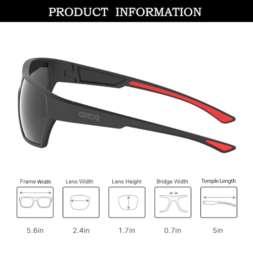 Polarized Sunglasses TR90 Frame TAC Lens UV400 Protection Anti-Slip Lightweight Comfort Fishing Skiing Boating3