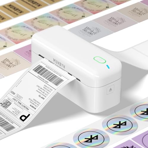 MUNBYN RW402B Bluetooth Label Printer