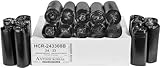 Aluf Plastics 12-16 Gallon Black Trash Bags (1000 Count) - 24