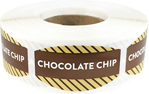 Étiquettes ovales frites de chocolat pour identifier vos sachets de confiserie