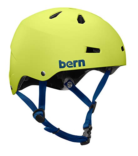 Bern Macon EPS Casco Skate 2014 Matte Neon Yellow