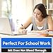 Back To School Supplies - Your One Stop Shop - COLLEGE RULED - Filer Paper, Loose Leaf Paper, 3 Holed Punched, Red Line Margin - 8