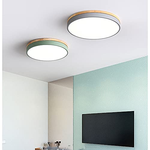 Plafonnier plat moderne JCAKES macaron 24W pour éclairage chambre rond - 2