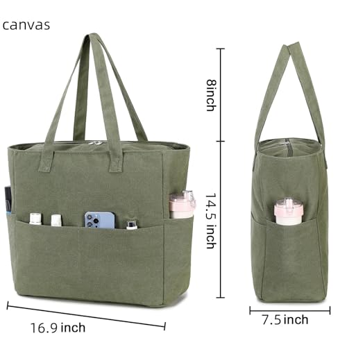 Image of LEDAOU Large Beach Tote Bag Women Waterproof Sandproof Zipper Beach Tote Bag for Pool Gym Grocery Travel with Wet Pocket | Waterproof