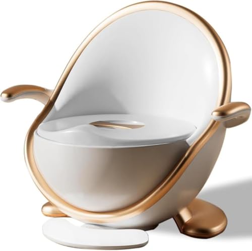 MCSWSEE女の子 男の子 トイレトレーニング トイトレ 子供 幼児用便座 オマル こども 補助便座 洗浄が簡単 すべりどめ 人間工学に基づいたデザイン 多機能 (ゴールデン)