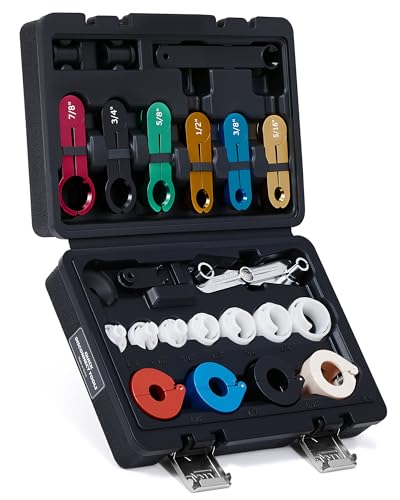 Master Quick Disconnect Tool Set, 25pc Line Disconnect Tool Kit for A/C Fuel & Transmission Systems, Fuel Line Disconnect Tools for Mechanics Compatible with Ford Chevy GM More, Black