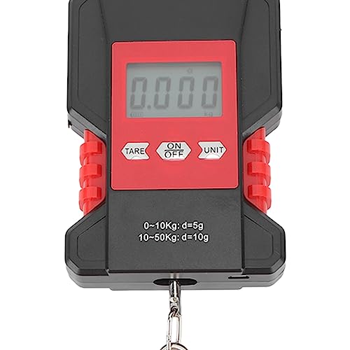 Balança de Peixe, Peso Digital, Retroiluminado, Display LCD, Carregamento USB, Fita Métrica, Bagagem