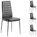Produktbild IDIMEX Esszimmerstuhl Essgruppe Küchenstuhl Nathalie, 4er Set, in alufarben und grau