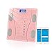 KUAIKUAI BAI Shi Wu Bluetooth Cuerpo Escala de Grasa Wireless Bathroom Floor Smart Electronic Digital Scale Balance Capital Analyzer App Smartphone (Color : Pink)