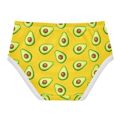 Fruit Avocado Yellow Toddler Girls's Underwear 2T 23021832