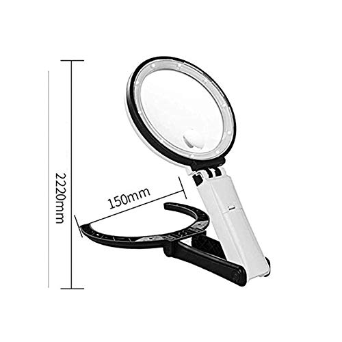 Loupe de bureau pliable avec LED pour lecture et réparation Wisdom - 4