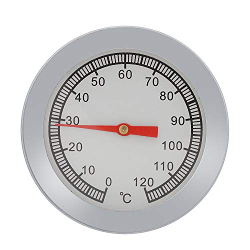 Syuanmuer Température 120 Four Grill Fry Chef Fumoir Thermomètre Lecture Instantanée en Acier Inoxydable Jauge de Température Cadran Analogique Double Échelle pour La Cuisine de Cuisson Barbecue Cover