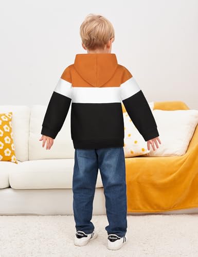 Image of Gaupafmb Baby Boy Clothes Toddler Boy Outfits Long Sleeve Hoodie Sweatshirts and Ripped Jeans 2Pcs Outfits Set