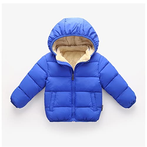 Kids Boys Girls Solid Color Puffer Coat Sherpa Lined Hooded Jacket Winter Warm Snowsuit Zipper Thicked Windproof Coats4