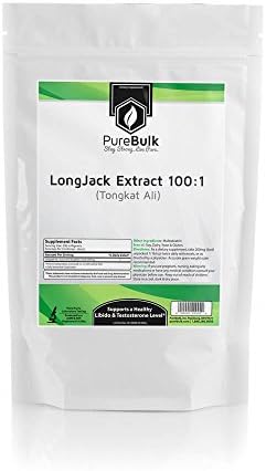 PureBulk LongJack (Tongkat Ali) (100:1) Container:Bag Size:50g Powder