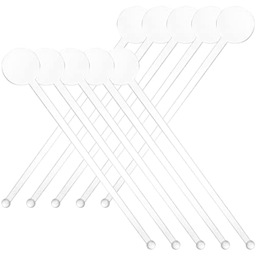 Alipis 80Pcs Creative Tip Mixing Sticks Reusable Cocktail Stirring Sticks for Drinks Juice Party Supplies for Whiskey Tea More