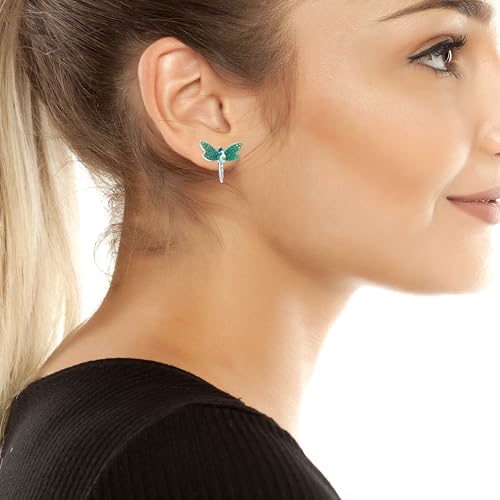 Betsey Johnson Women's Garden Glam Dragonfly Stud Earrings4