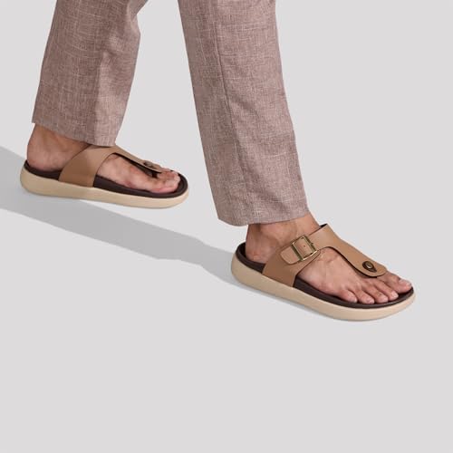 Image of Neeman's PureWhoosh Breeze Sandals for Men | Waterproof Chappal | Casual Slippers with Ergonomic Arch Support & Anti Skid EVA Sole | Adjustable Strap | Lightweight Monsoon Floaters for Beach & Outdoor Wear