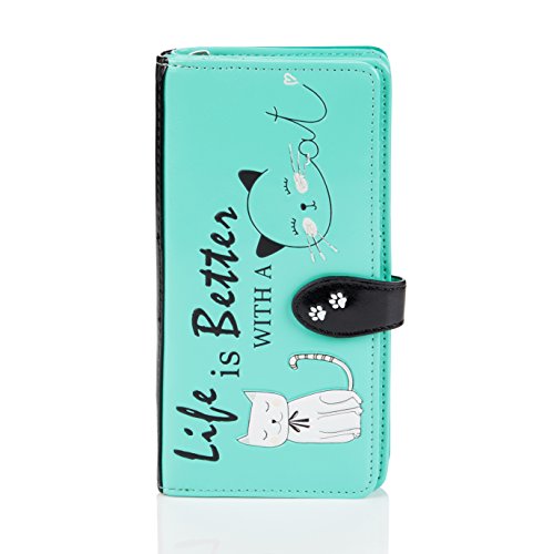 Shagwear Monederos para Mujeres jóvenes diseños: (Gatito/Cat)