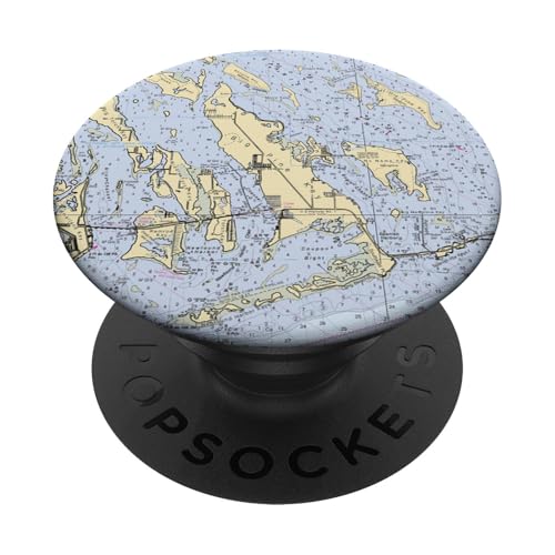 Big Pine Key FL Map (2008) PopSockets Standard PopGrip