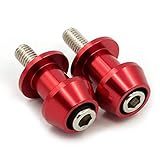 Ideal para decorar tu moto. AnEU - Tornillo de soporte para moto diabolos (10 mm), color rojo