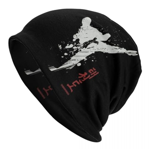 Clásicos de la Moda Taekwondo Kick Gorro Gorra Unisex Sombrero de Invierno Femme Sombreros de Punto Moda al Aire Libre Luchador Artes Marciales Calaveras Gorros Gorros Hip Hop Regalos