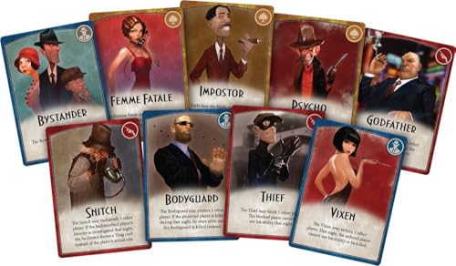 Image of Awestuffs Family Board Games for Adults and Kids - Ages 8 and up, 2 to 8 Players (Mafia Vendetta)