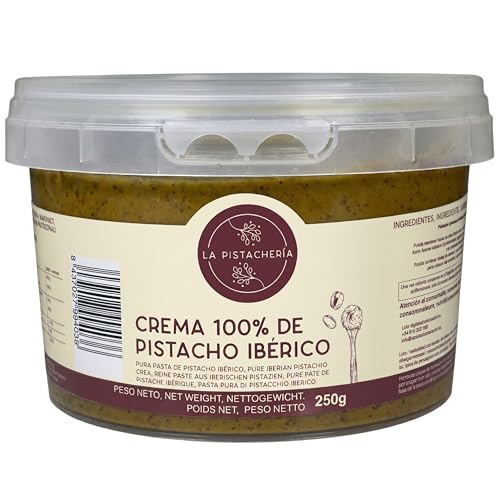100% Reine Pistaziencreme Pistazienmus Pistazienpaste Vegan Naturrein Fein Cremig Ohne Zucker Für Desserts Und Backen Hochwertige Proteinquelle Gesunde Ernährung Und Genuss Pure (250 gr)