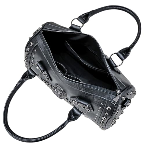 Sac de capacité Skull clouté aux finitions soignées pour style dark chic - 4