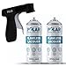 Price comparison product image Polar Flawless Lacquer Gloss Finish Spray Paint - 2 x 400ml with Trigger Gun - Metal, Wood, Plastics & Ceramics - Easy Application - Durable Adhesion