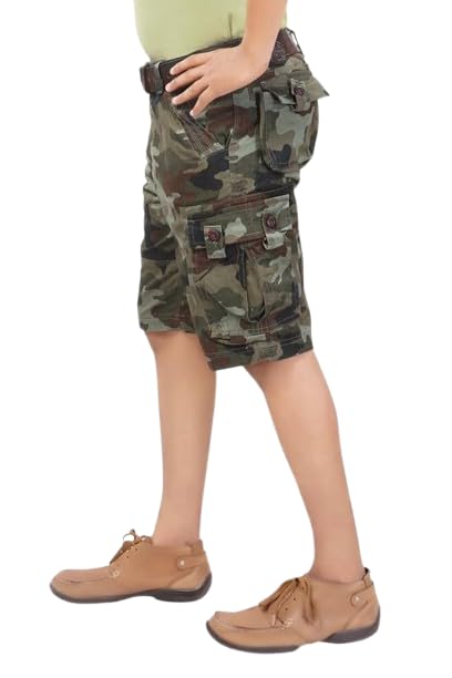AERO CRAFT 6 Pocket Military Cotton Cargo Shorts-image-35