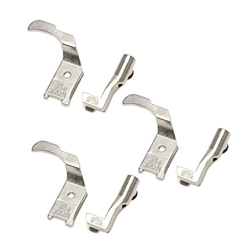3 sets de prensatelas para máquina de coser de acero miniatura 2