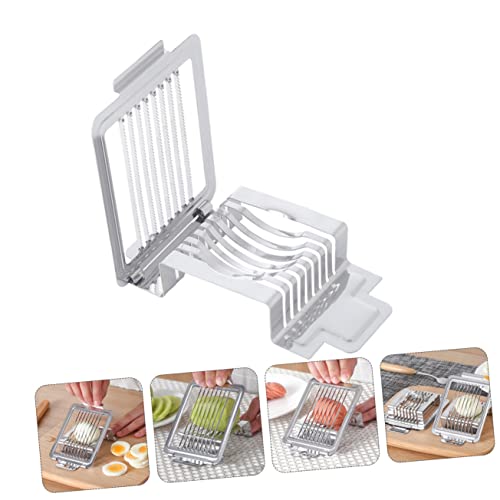 ABOOFAN Egg Cutter Slicer Tool Multipurpose Wire Egg Slicer Stainless Steel Safe No Smell Easy to Clean for Kitchen