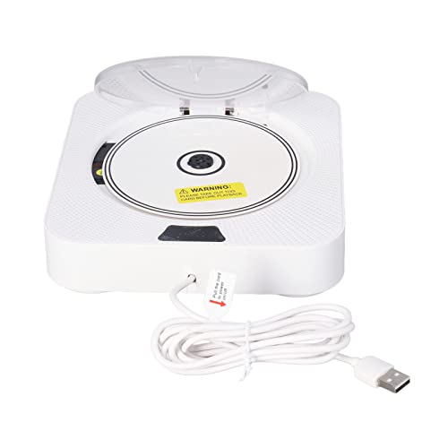 Reproductor de CD, 100-240V 6 en 1 FM Radio CD Screen LCD con Control Remoto de Escritorio (Enchufe de la UE)